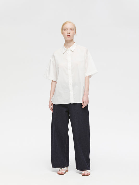 half slv wide shirt | 2-230107