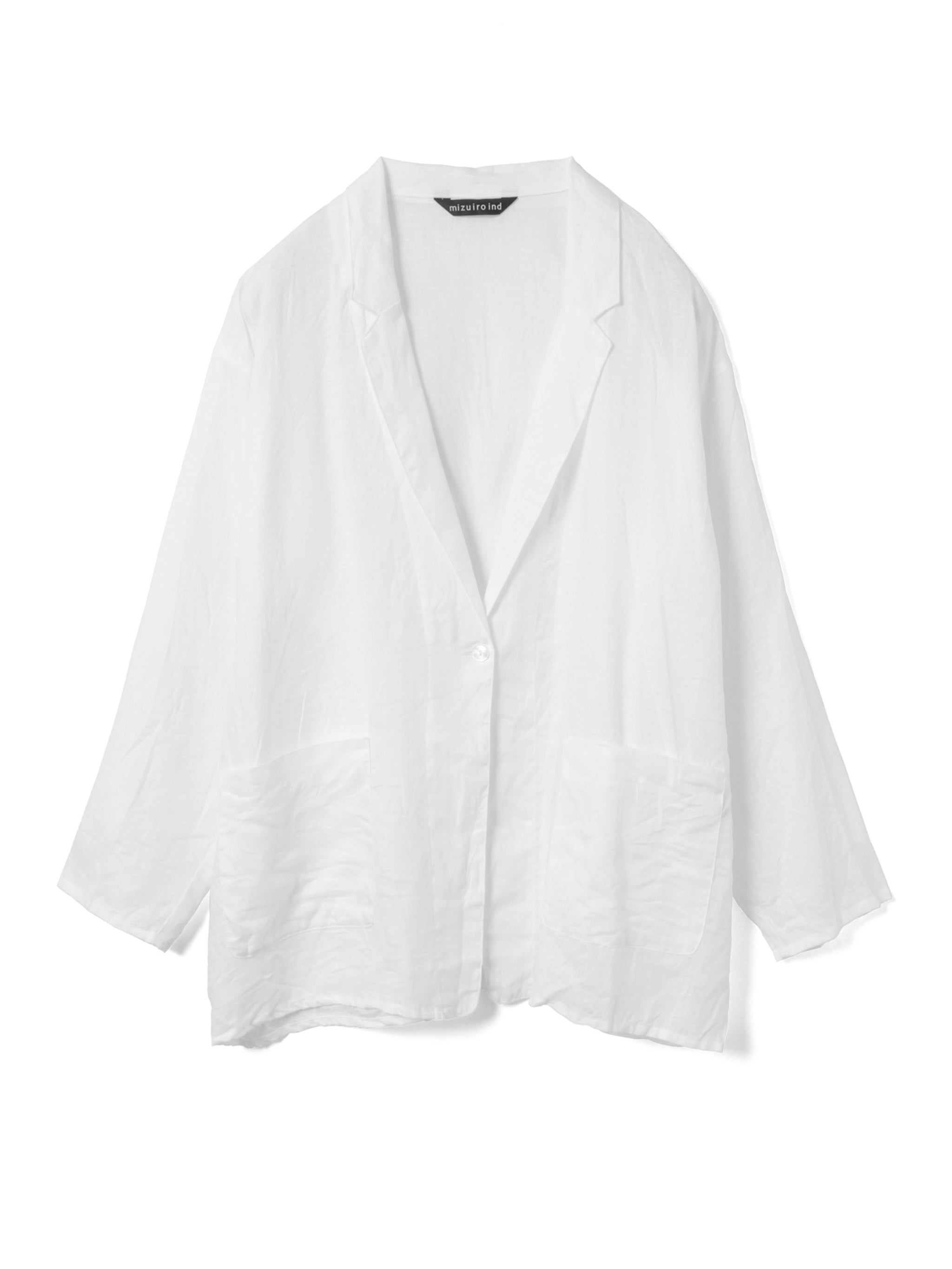 linen wide shirt JK | 2-230116 – mizuiro ind