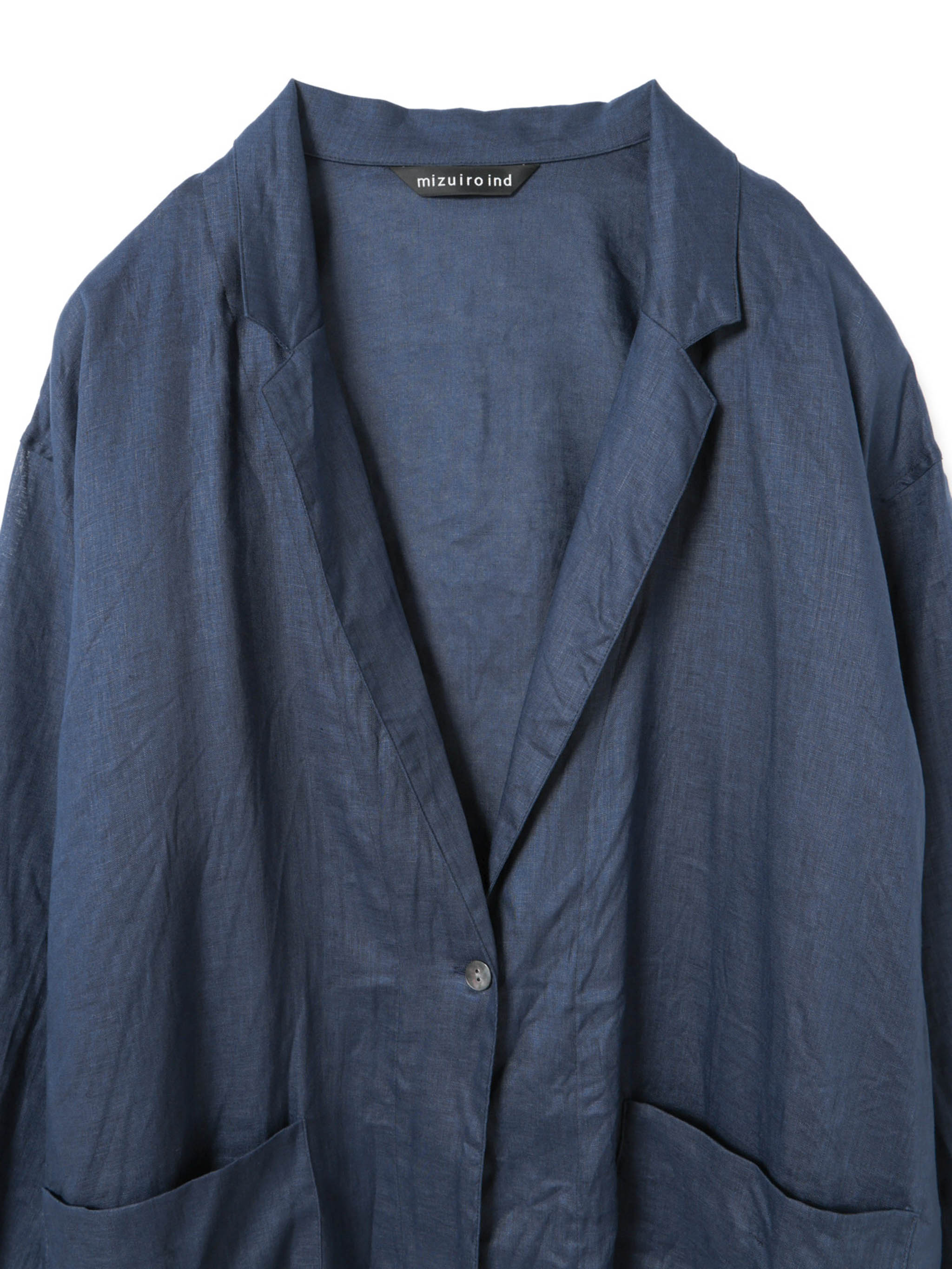 linen wide shirt JK | 2-230116 – mizuiro ind