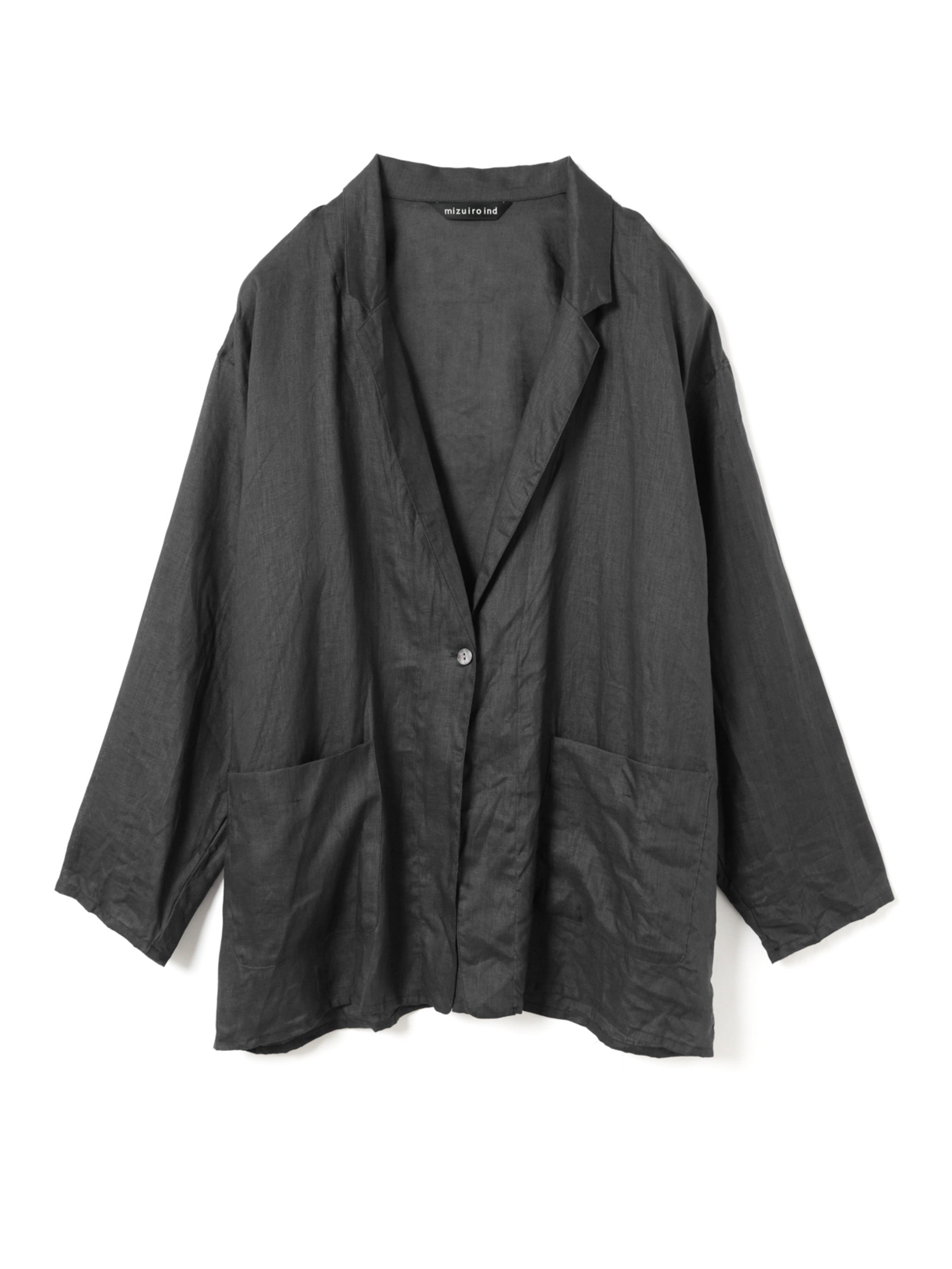 linen wide shirt JK | 2-230116 – mizuiro ind
