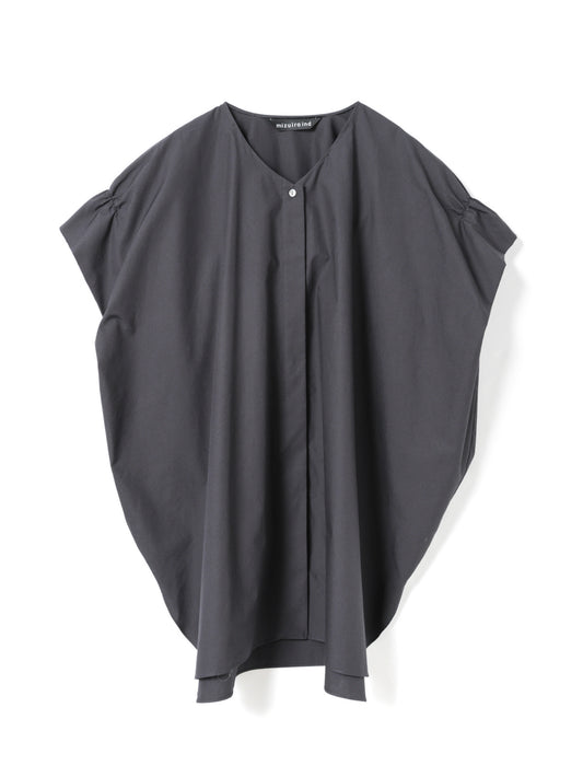 V neck wide tunic shirt | 2-230118