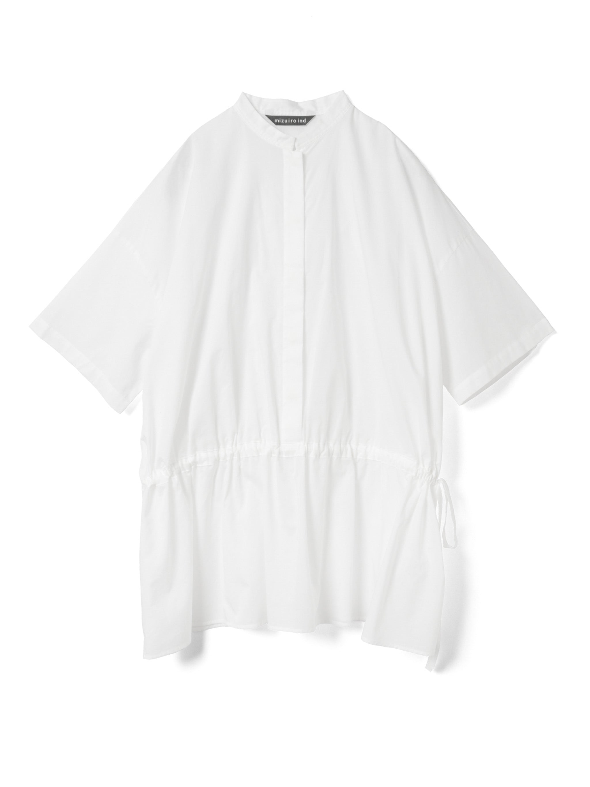 waist gather P/O shirt | 2-230120 – mizuiro ind