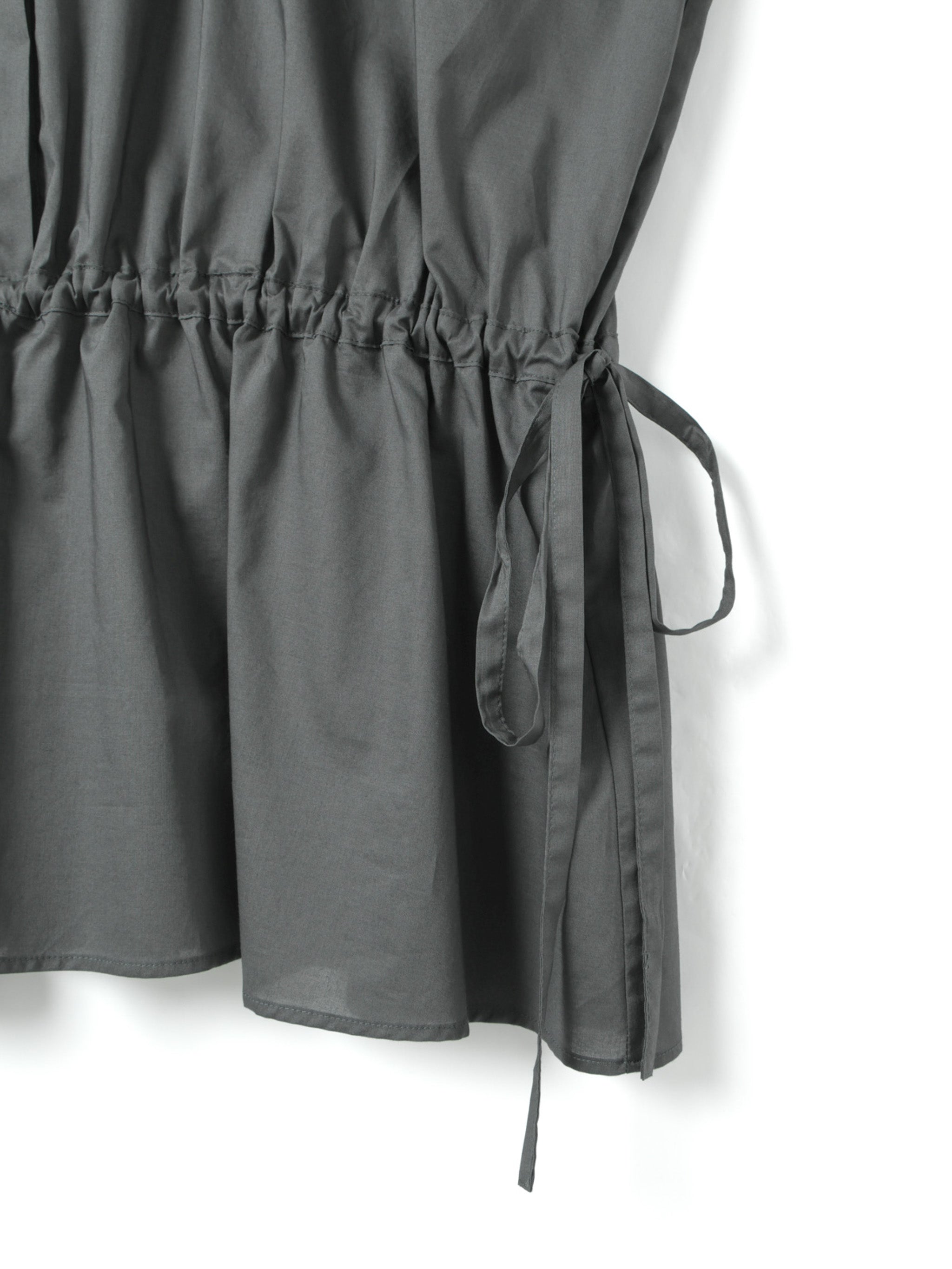 waist gather P/O shirt | 2-230120 – mizuiro ind