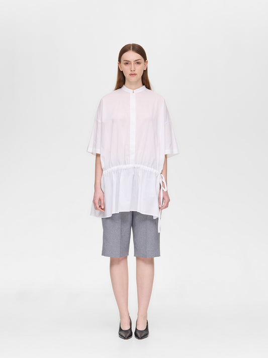 waist gather P/O shirt | 2-230120