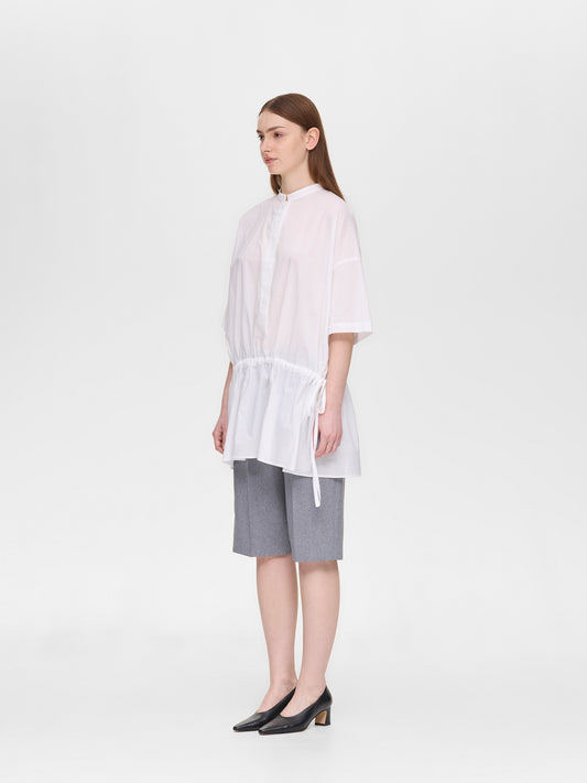 waist gather P/O shirt | 2-230120