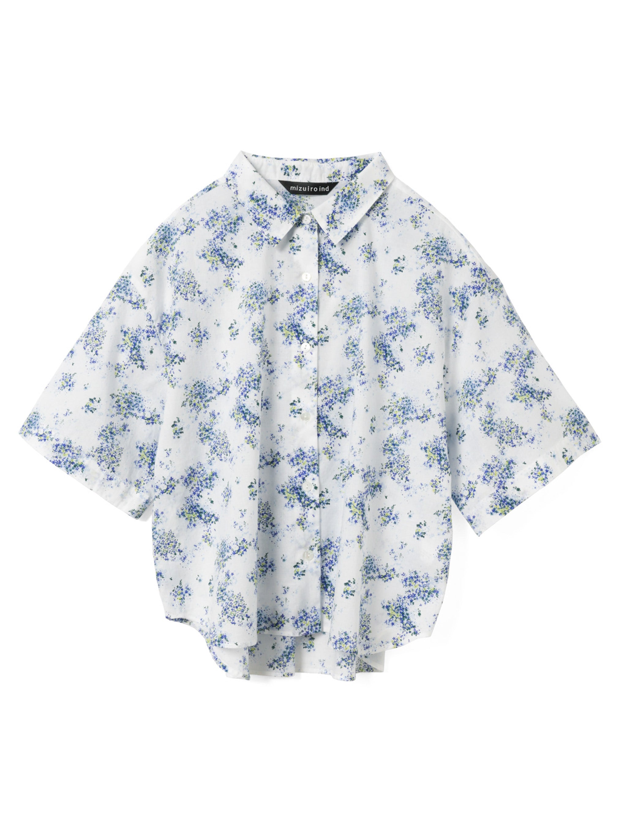 flower print half slv shirt | 2-230124 – mizuiro ind