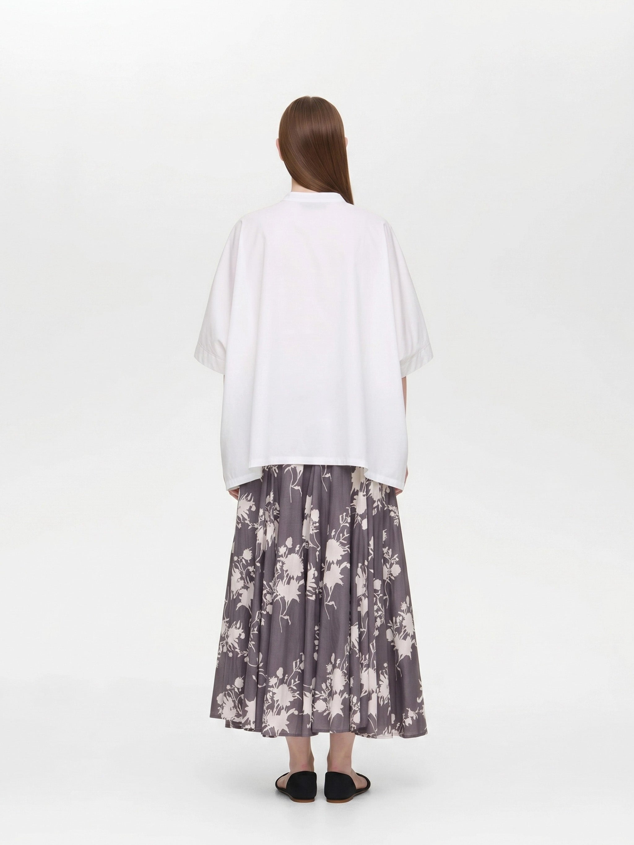 half slv stand collar wide shirt | 2-230132 – mizuiro ind