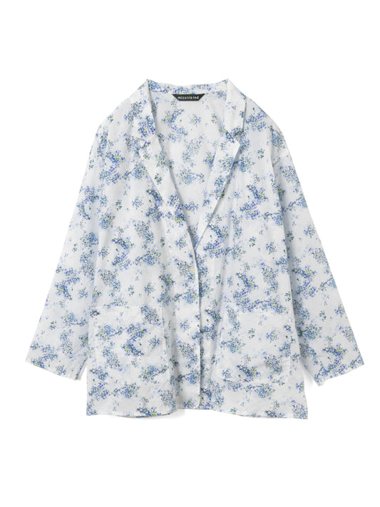 flower print wide shirt JK | 2-230137
