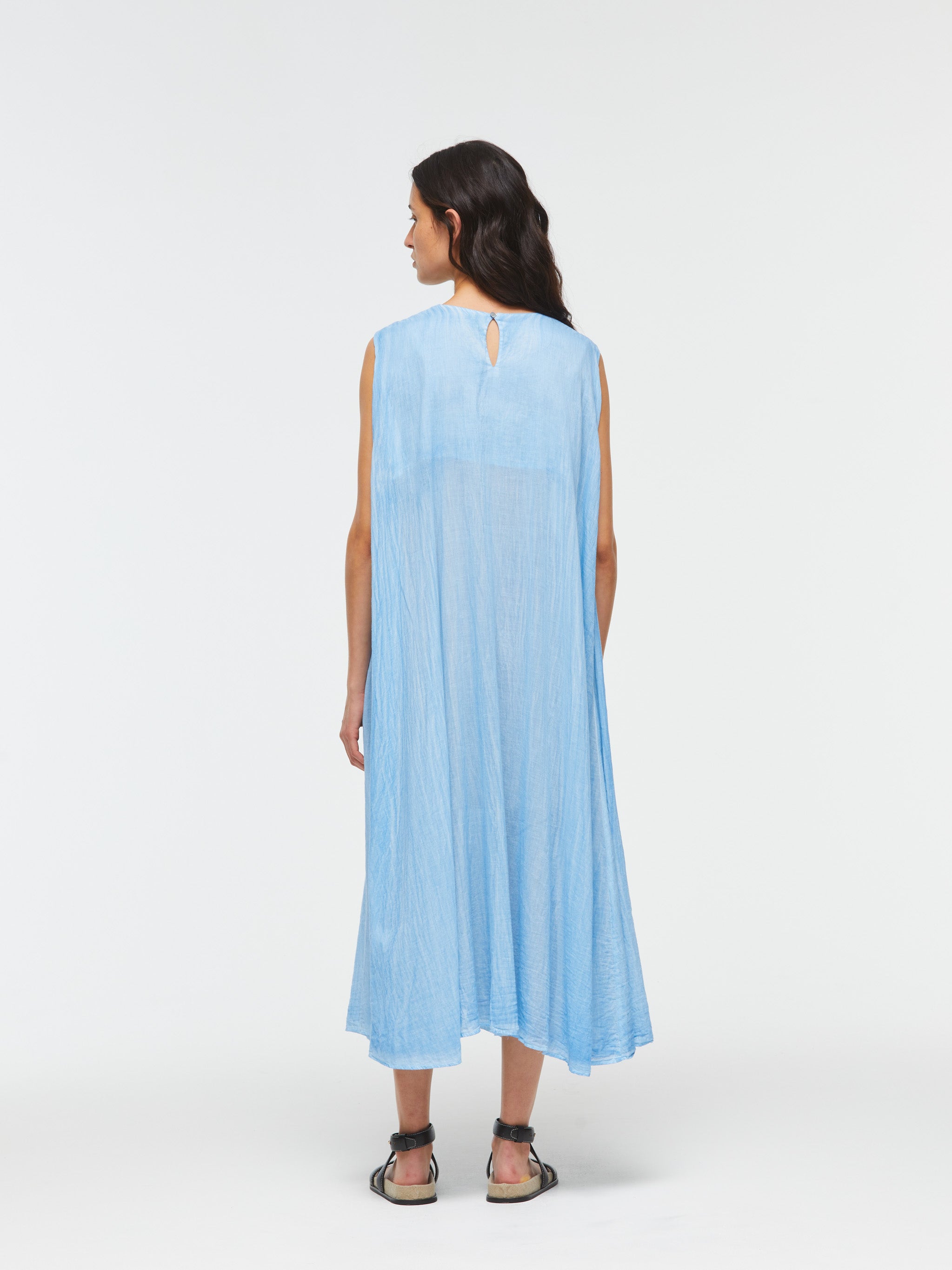 pigment dyed long flare OP | 2-250082 – mizuiro ind