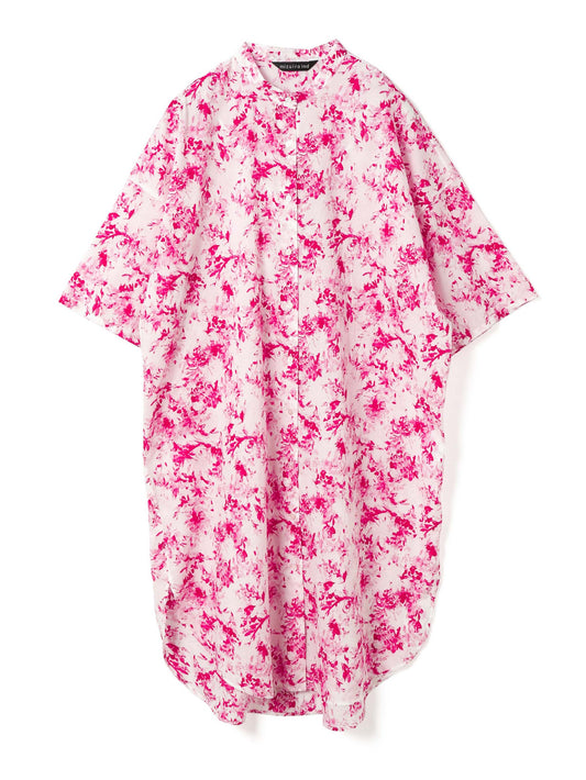 flower print stand collar shirt OP | 2-250087