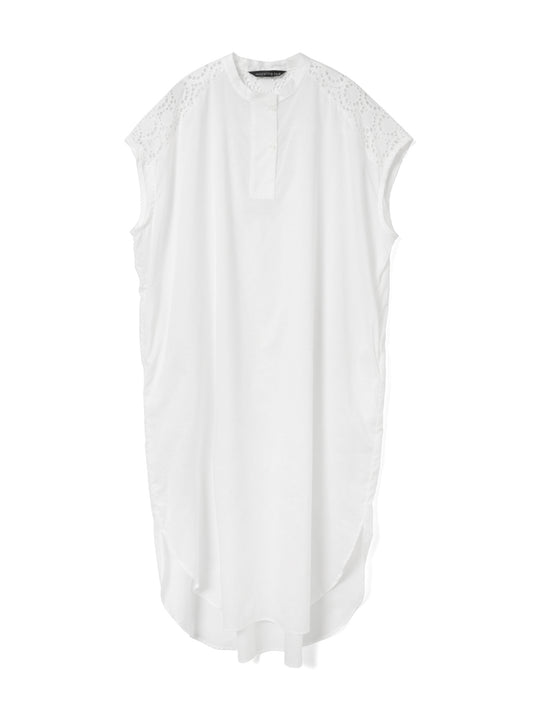 lace shoulder long OP | 2-250105