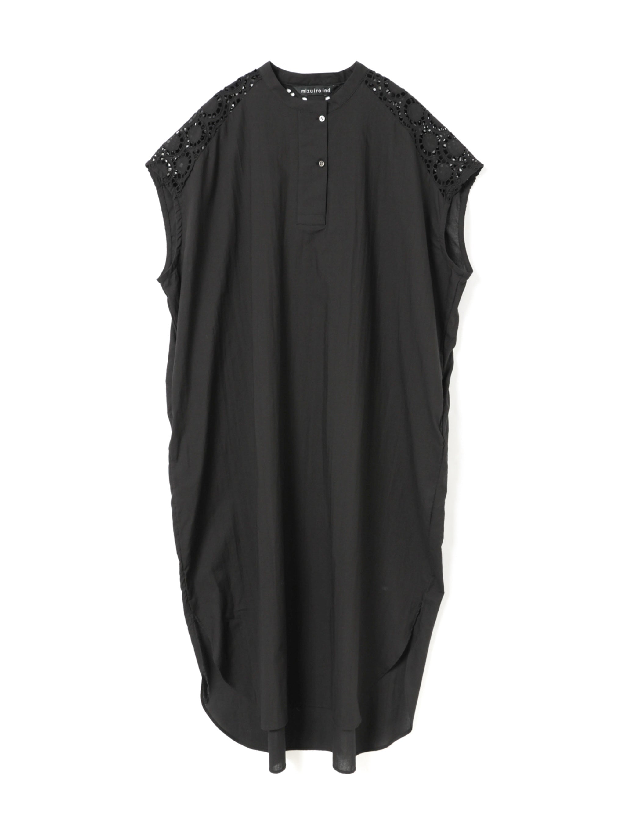 lace shoulder long OP | 2-250105 – mizuiro ind