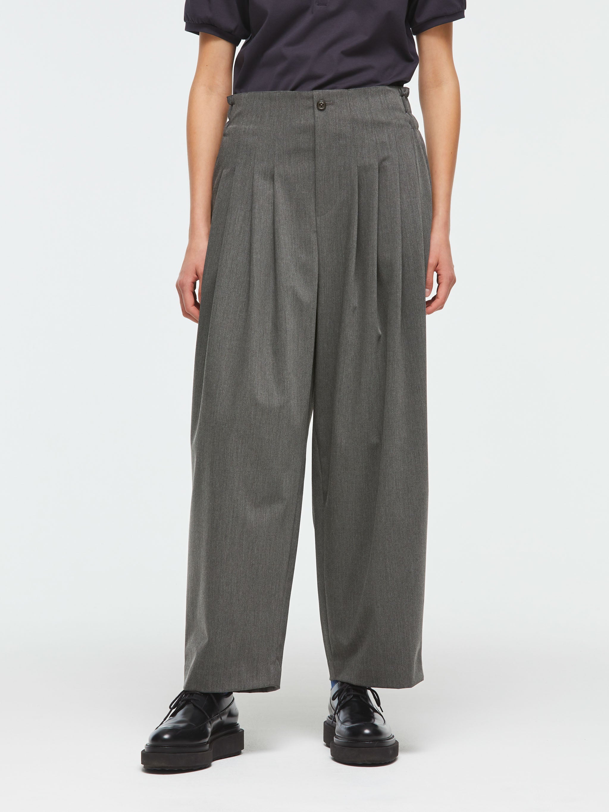 high waist tuck PT | 2-260071 – mizuiro ind