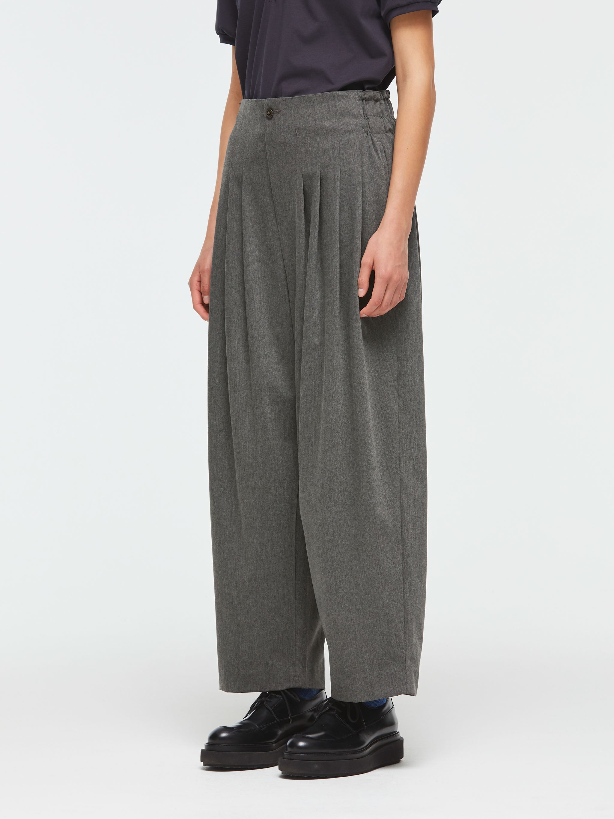 high waist tuck PT | 2-260071 – mizuiro ind