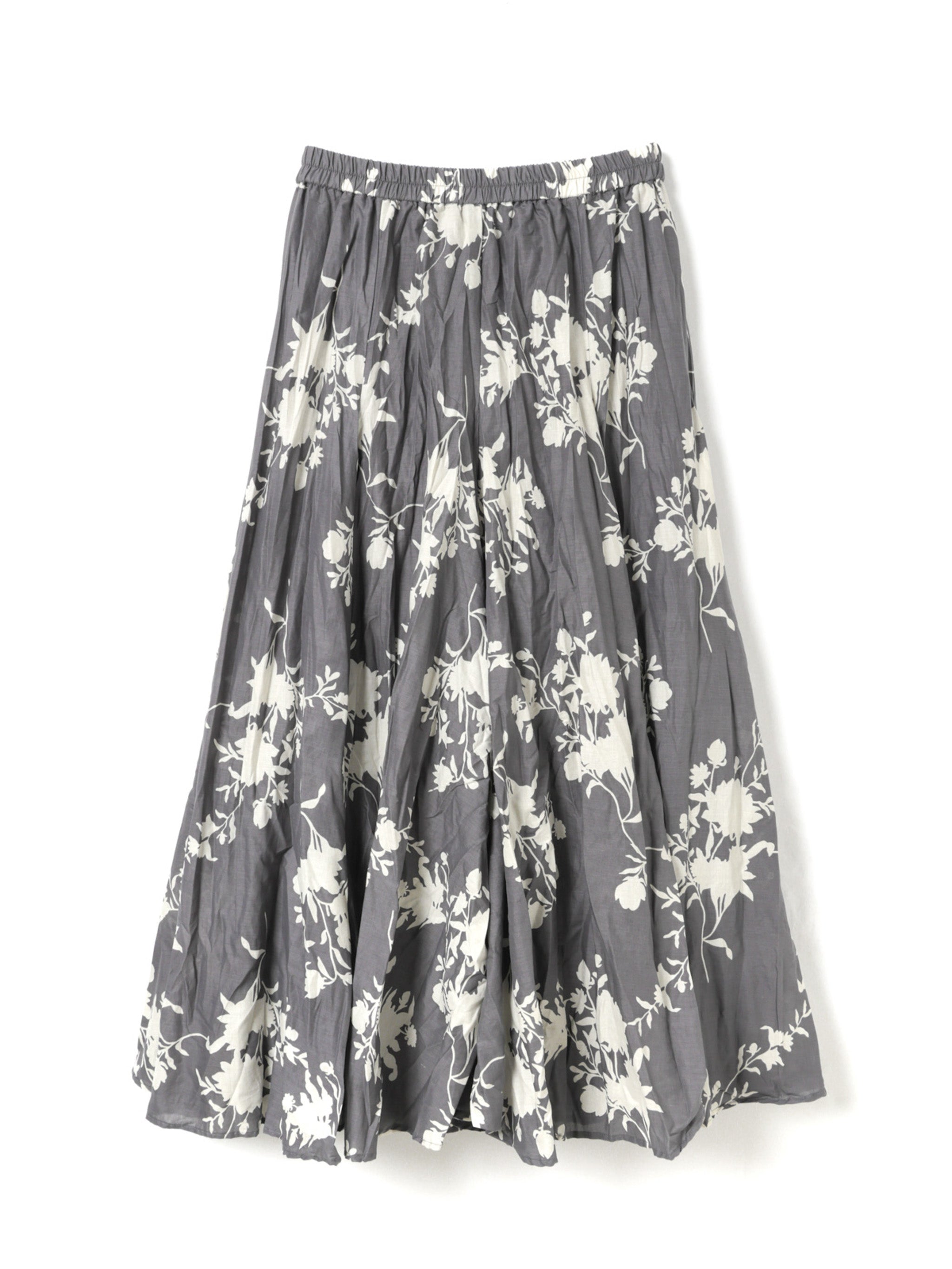 flower print volume flare SK | 2-260105 – mizuiro ind