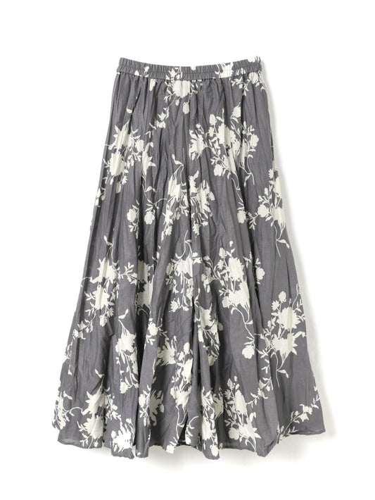 flower print volume flare SK | 2-260105