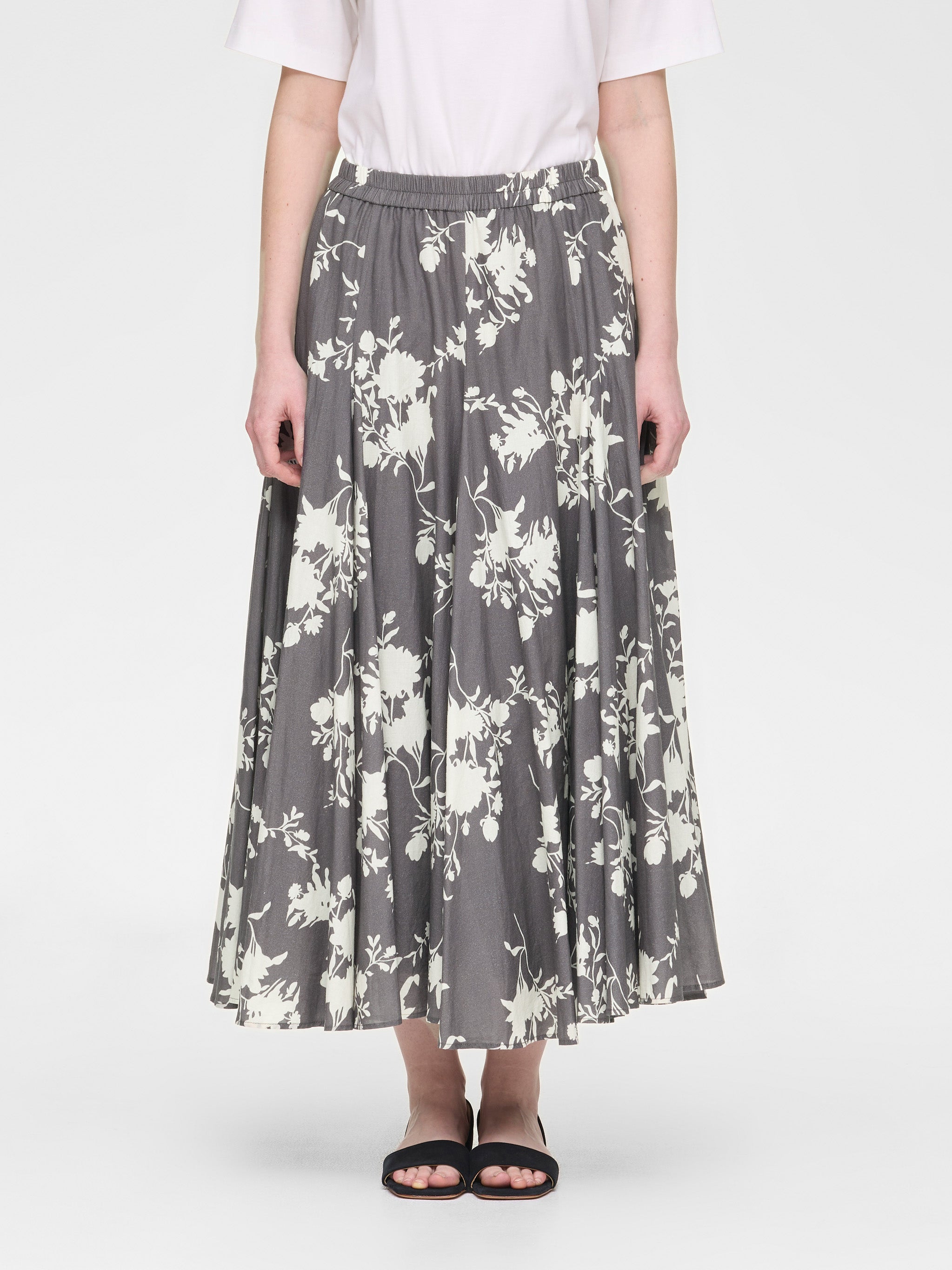 mizuiro ind ボリュームフレアスカート FREE flower print volume flare SK | 2-260105 – mizuiro ind