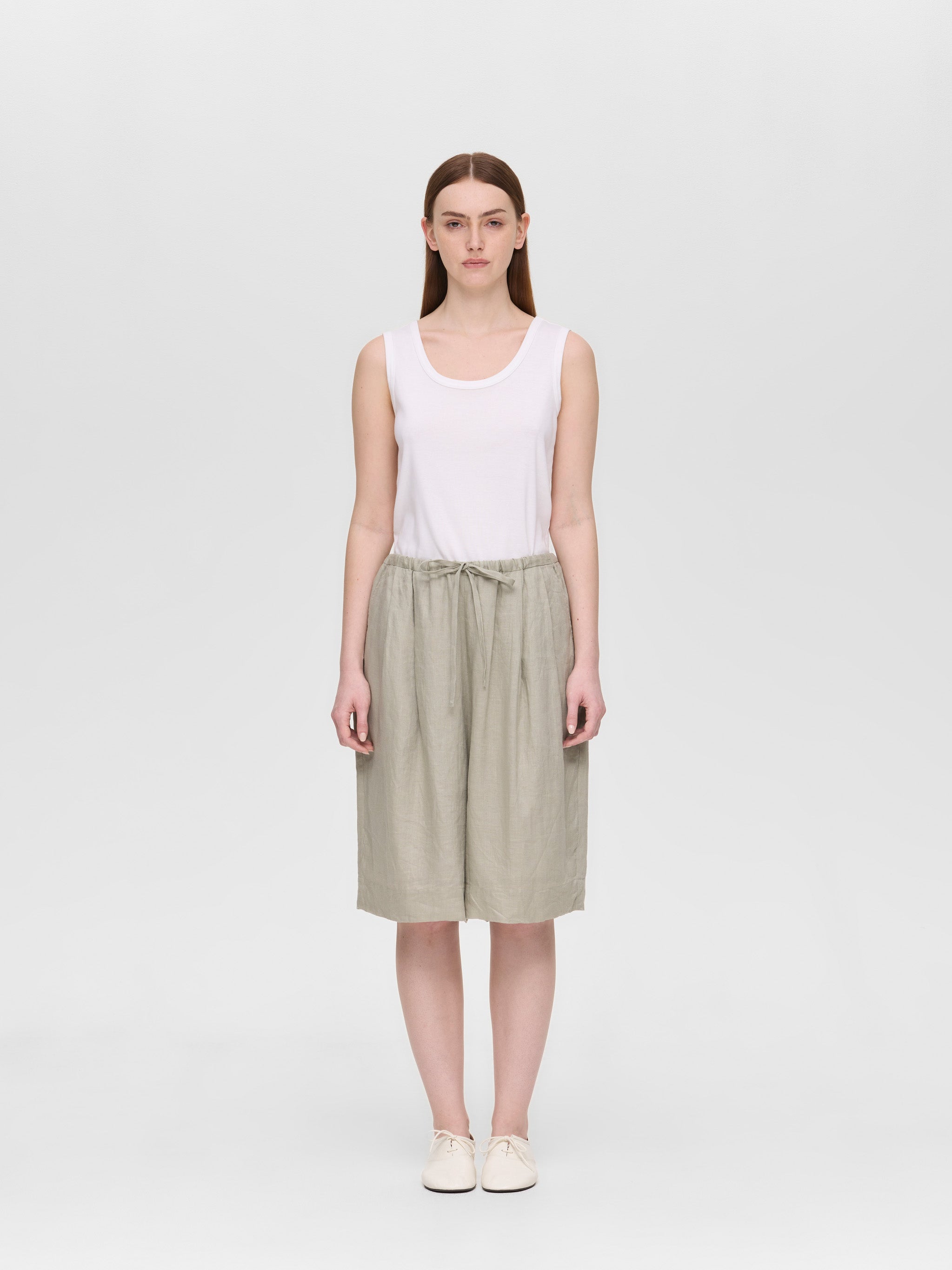 FIXEND シャツ　タンカラー　Mサイズ linen wide shirt JK | 2-230116 – mizuiro ind