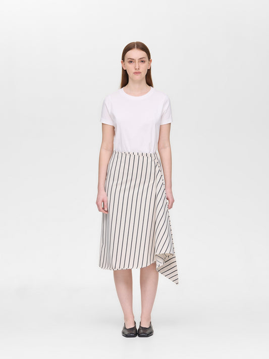 stripe asymmetry drape SK | 2-260108