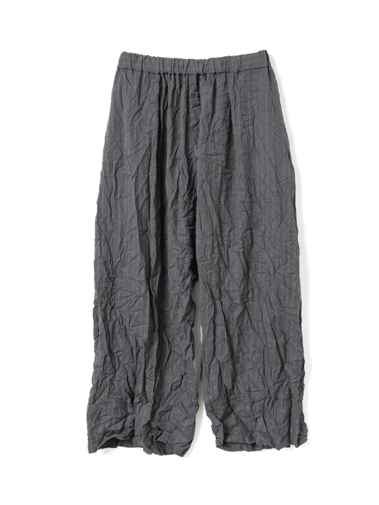 wrinkle pleats stripe wide easy PT | 2-260109