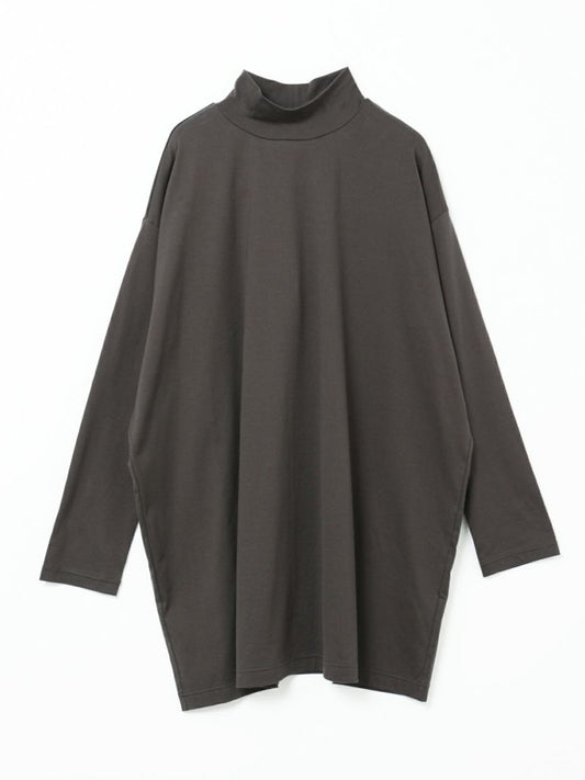 high neck wide tunic | 3-210020