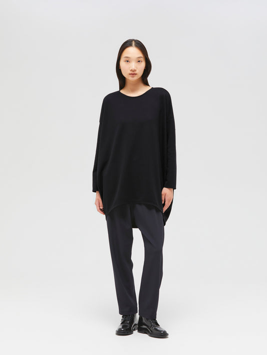 crew neck cocoon P/O | 3-210024A