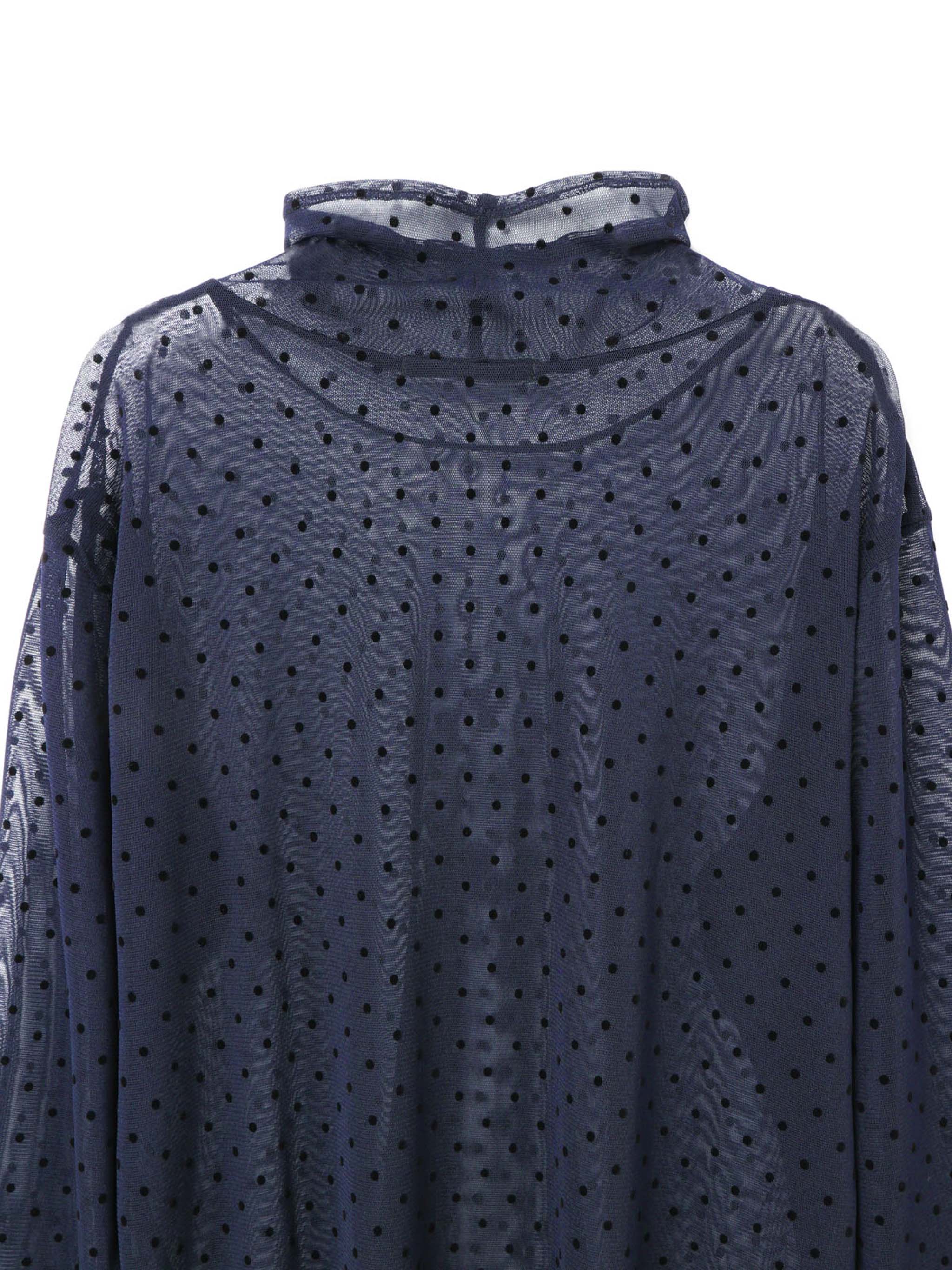 mesh dots high neck P/O | 3-210045 – mizuiro ind
