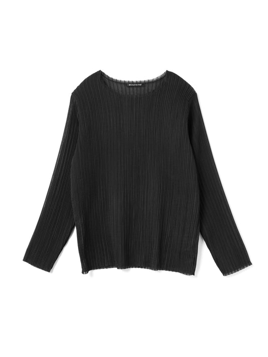 pleats like crew neck P/O | 3-210071