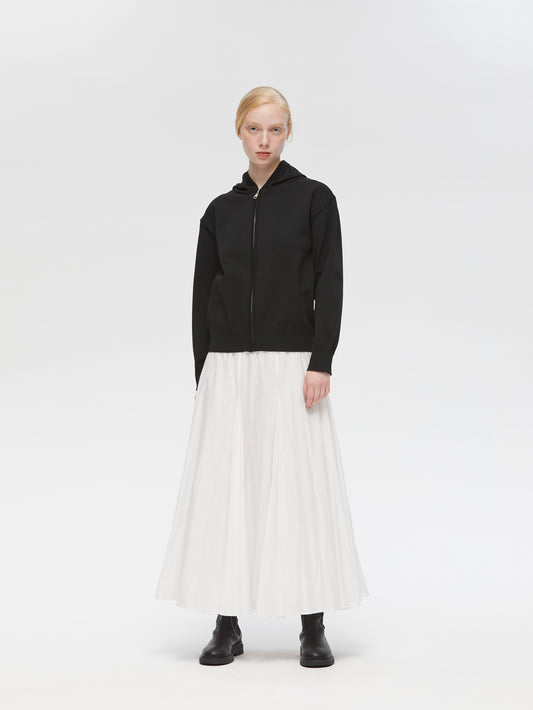 zip hooded knit P/O | 3-220105