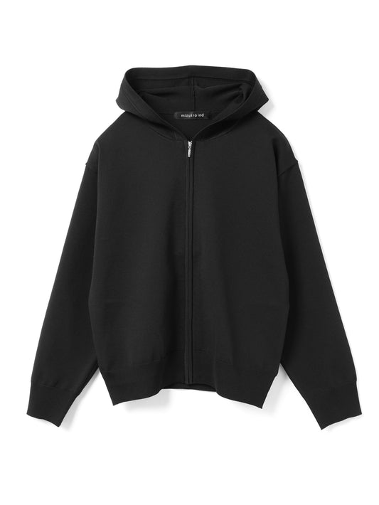 zip hooded knit P/O | 3-220105