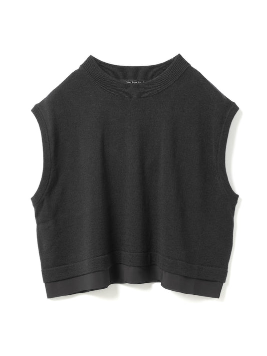 chiffon frill hem vest | 3-220112
