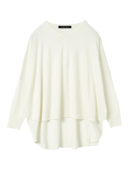V neck cocoon P/O | 3-220148