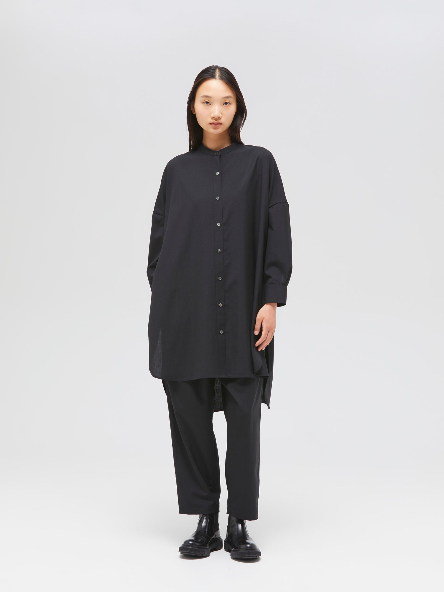 EXTRA30- Mizuiro ind Black Balloon Skirt, made in Japan main image 0