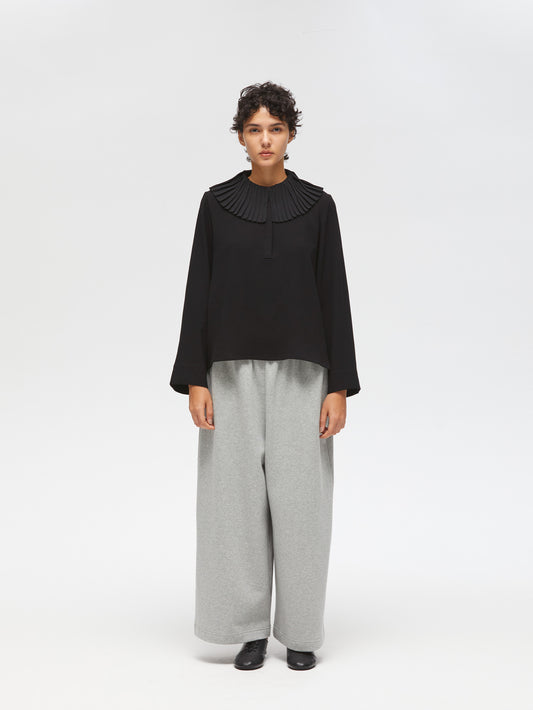 pleats collar shirt P/O | 3-230085