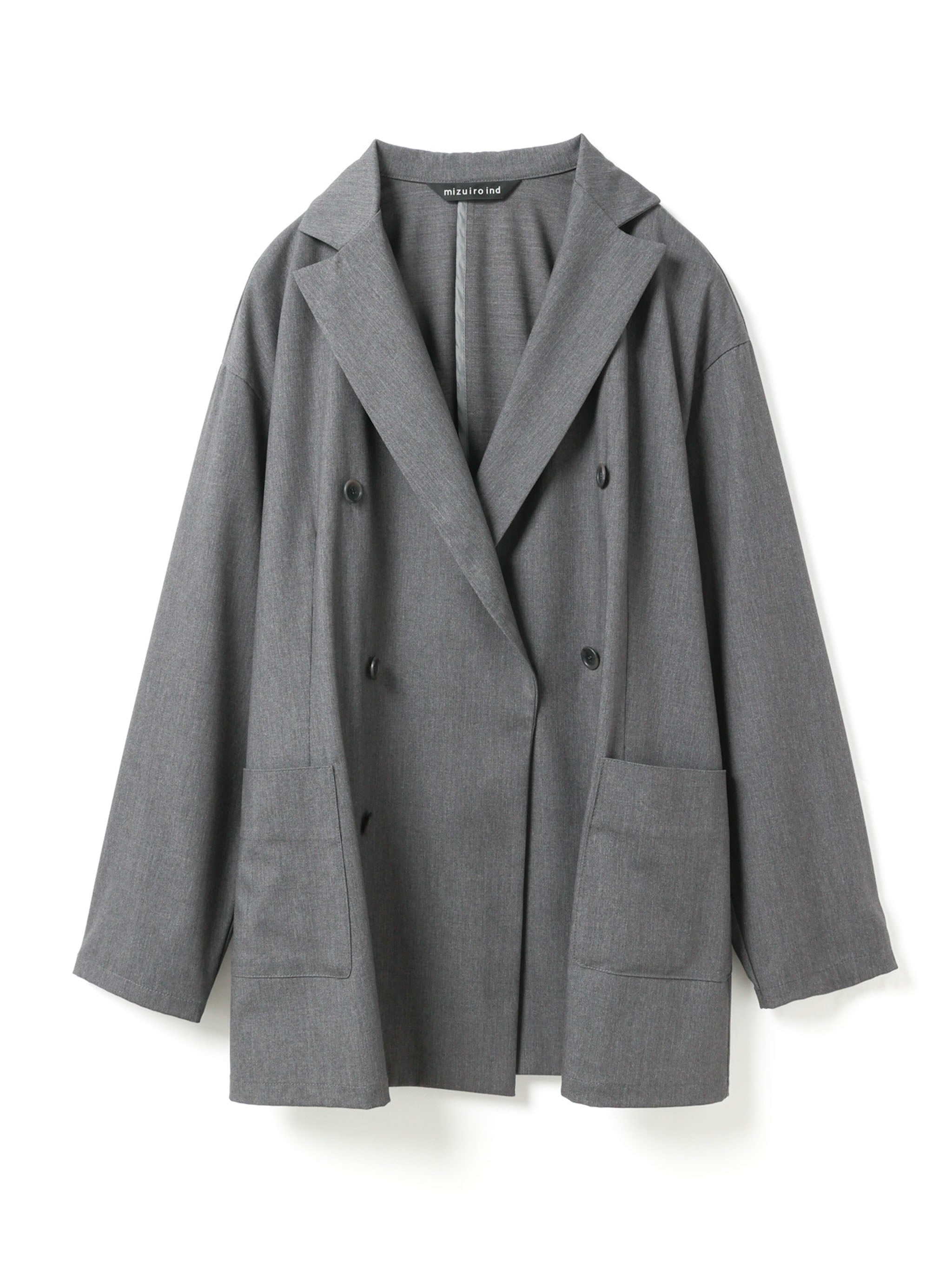 ジャケット・アウター mizuiroindtailored shirt JK 楽天市場】[1-230052]mizuiro ind(ミズイロインド) tailored shirt JK