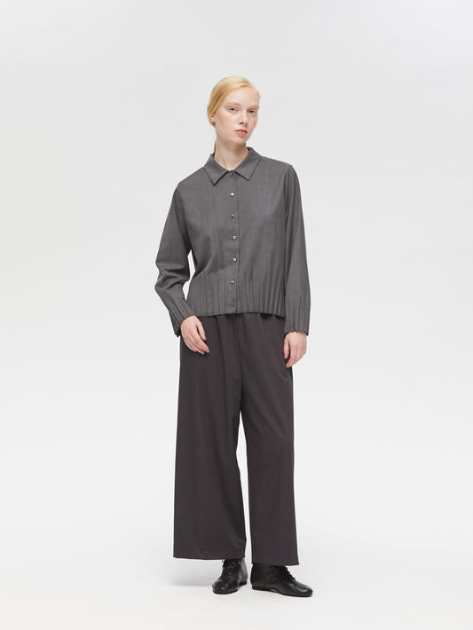 pleats hem shirt | 3-230088