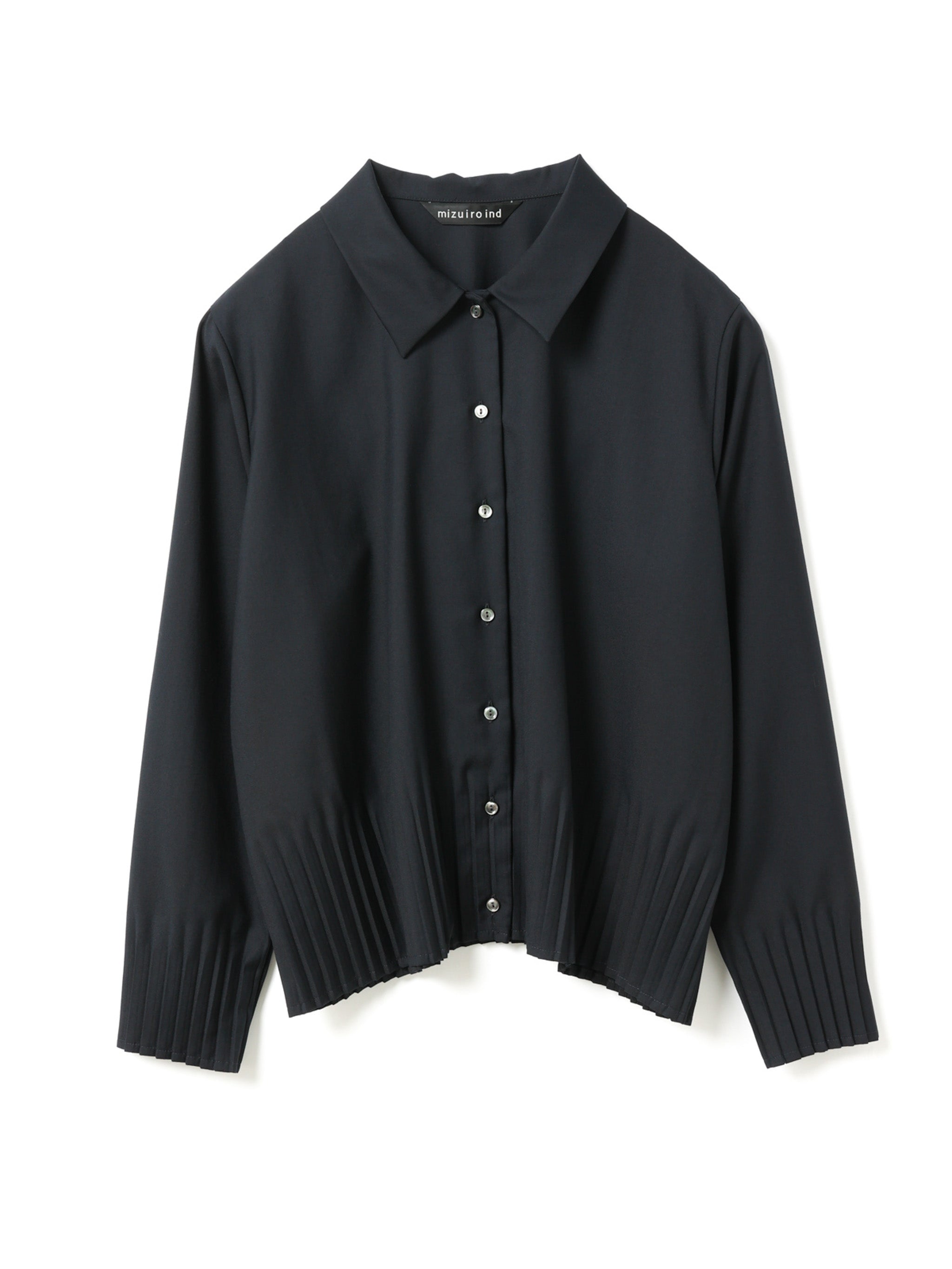pleats hem shirt | 3-230088 – mizuiro ind