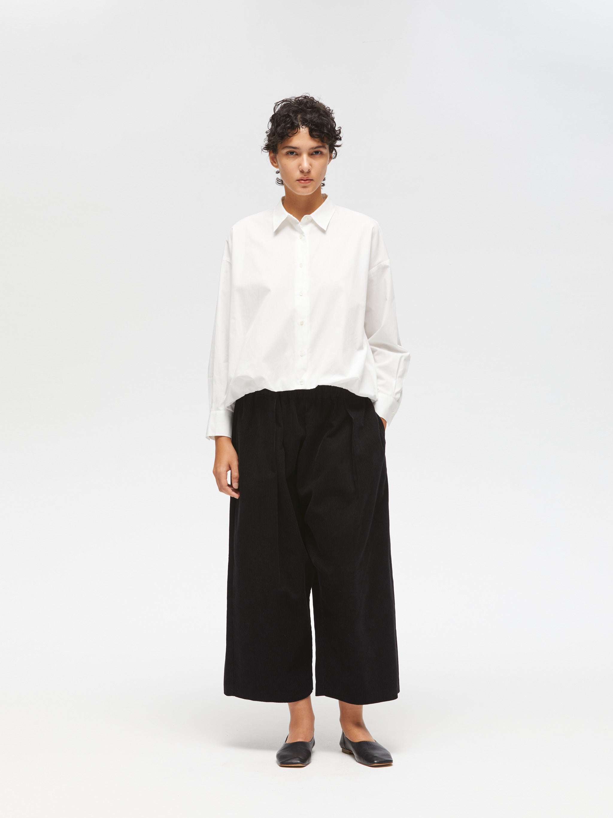 新品タグ付き　mizuiro ind　pleats collar shirts セール】mizuiro ind pleats collar shirts（シャツ/ブラウス