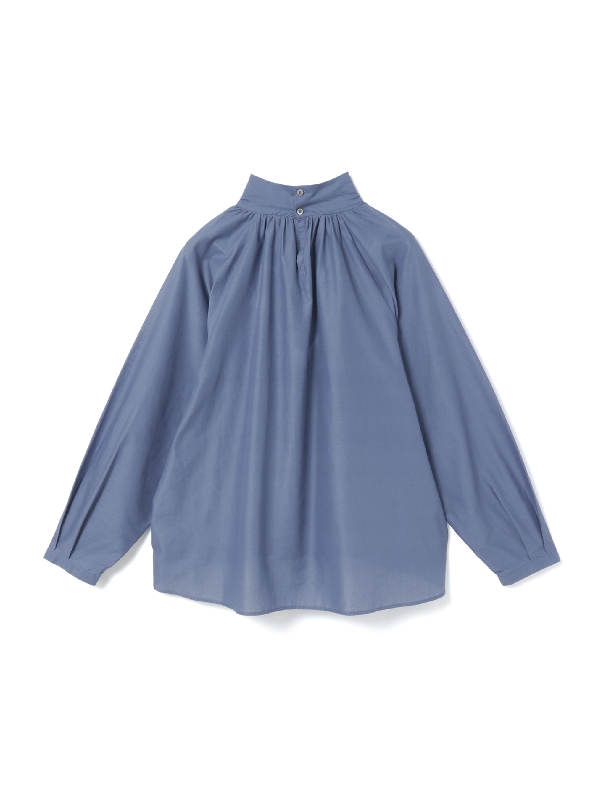 stand shirt collar gathered shirt | 3-230098 – mizuiro ind