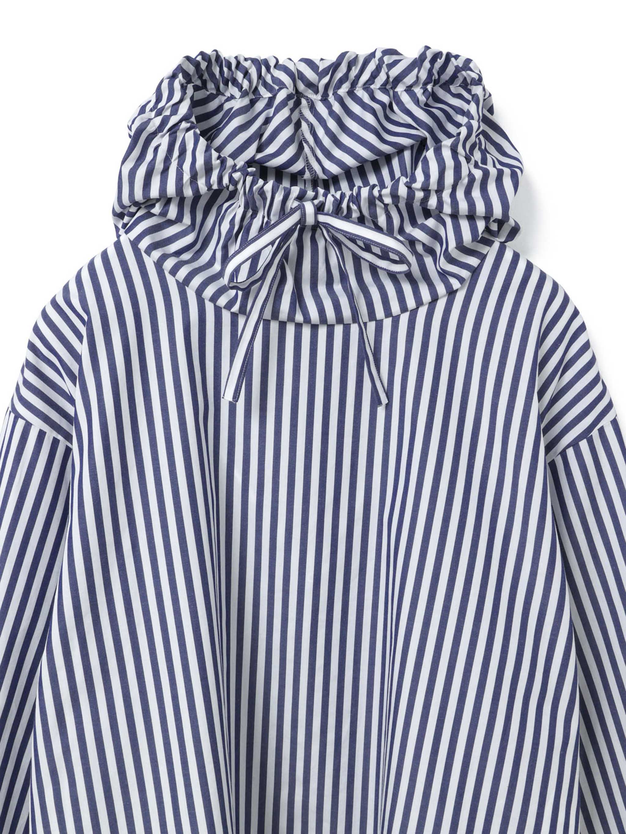 stripe hooded shirt | 3-230100 – mizuiro ind