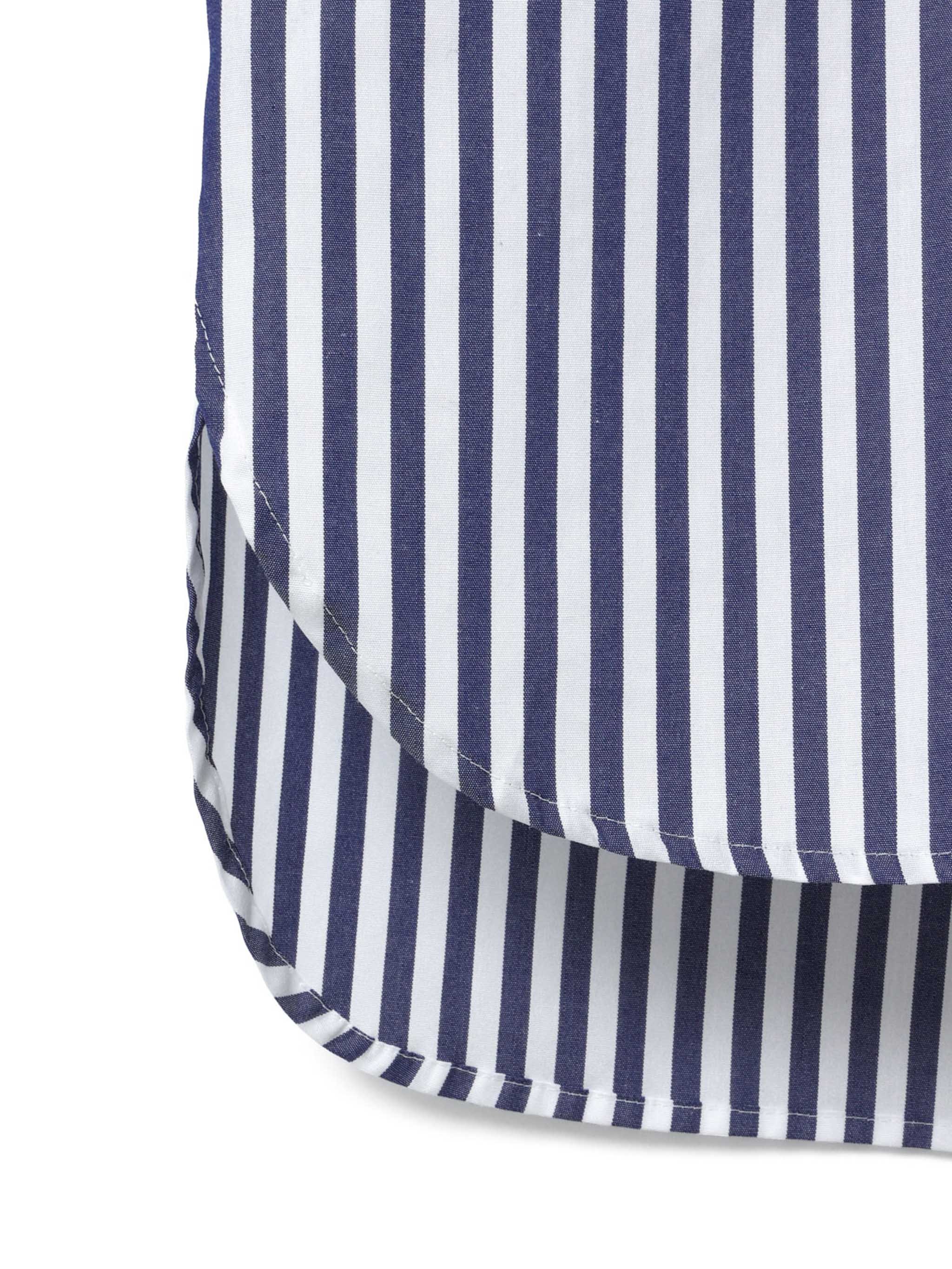 stripe hooded shirt | 3-230100 – mizuiro ind