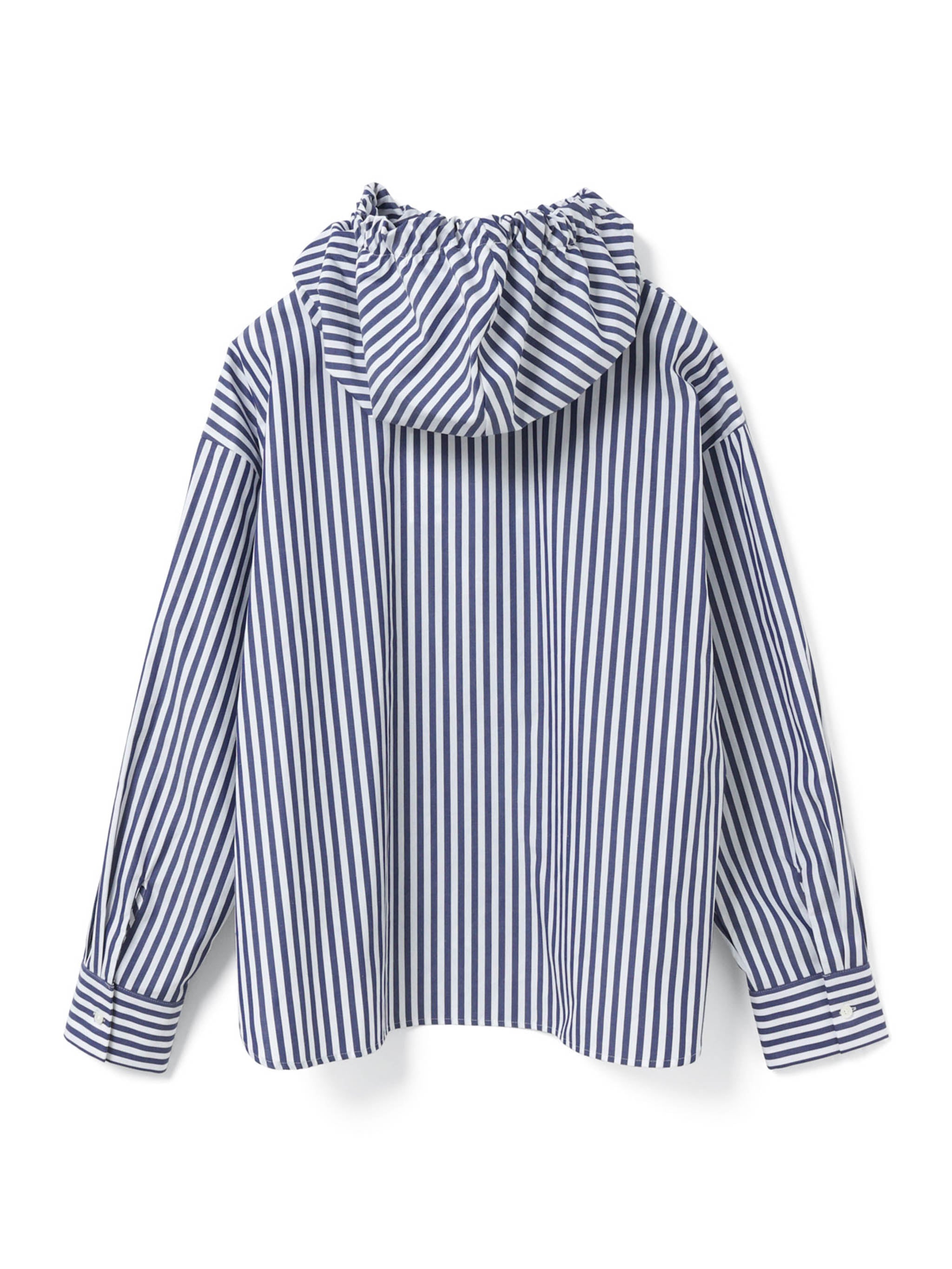 新品タグ付❤︎mizuiroind 黒stripe hooded シャツ stripe hooded shirt | 3-230100 – mizuiro ind