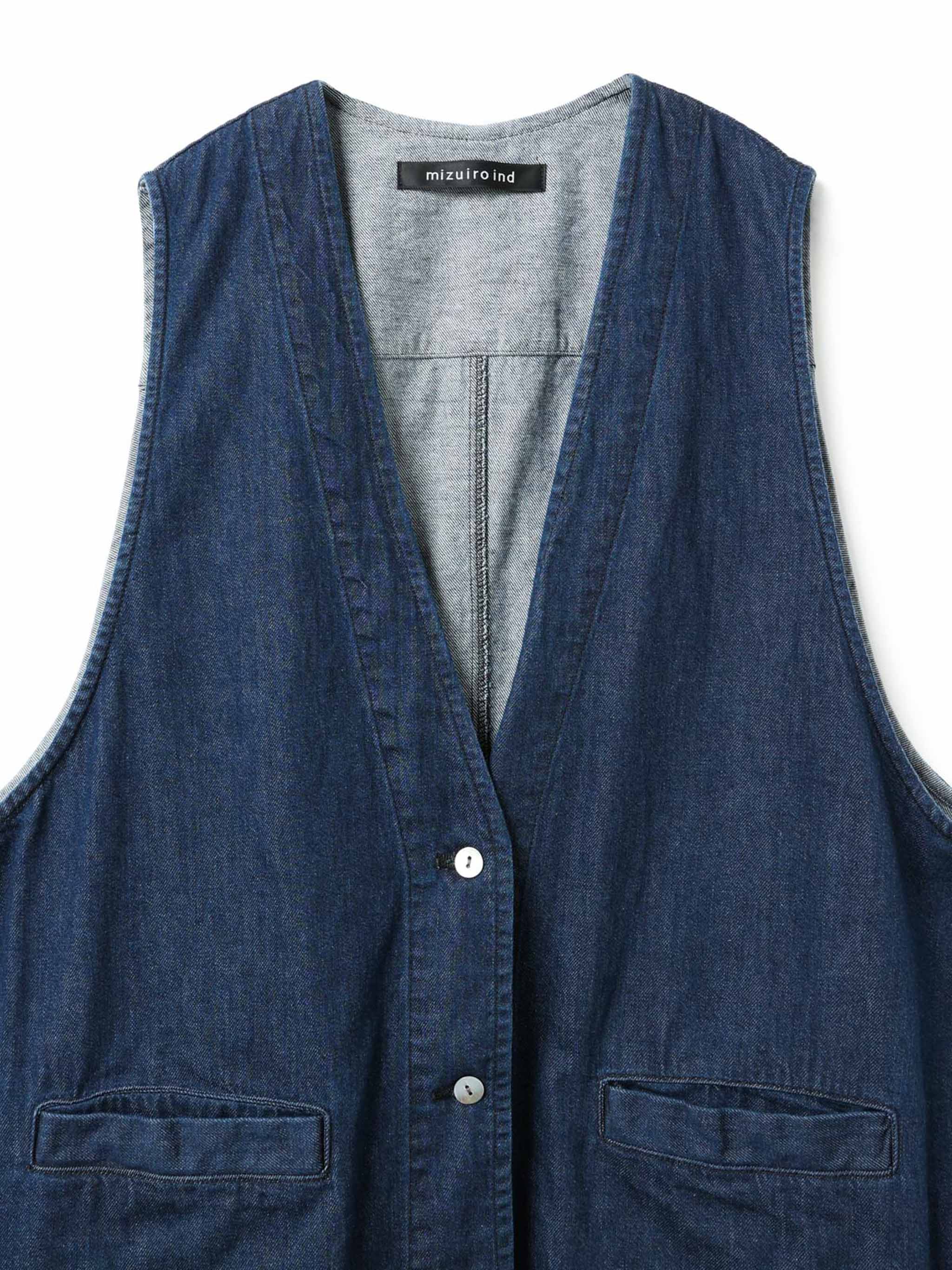 denim vest | 3-230102 – mizuiro ind