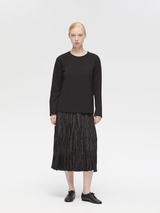 jacquard crew neck P/O | 3-230104
