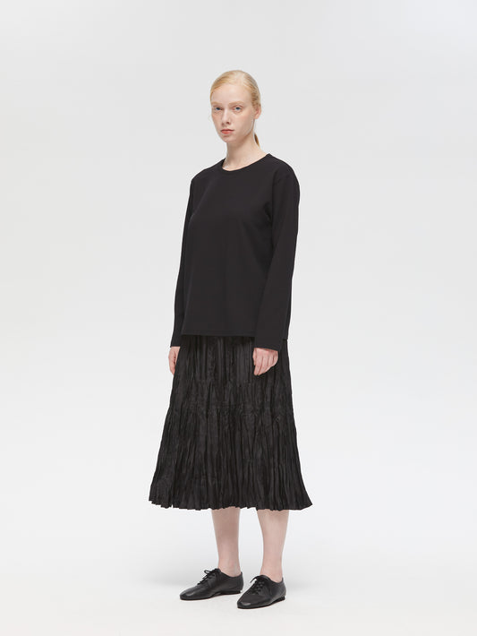 jacquard crew neck P/O | 3-230104