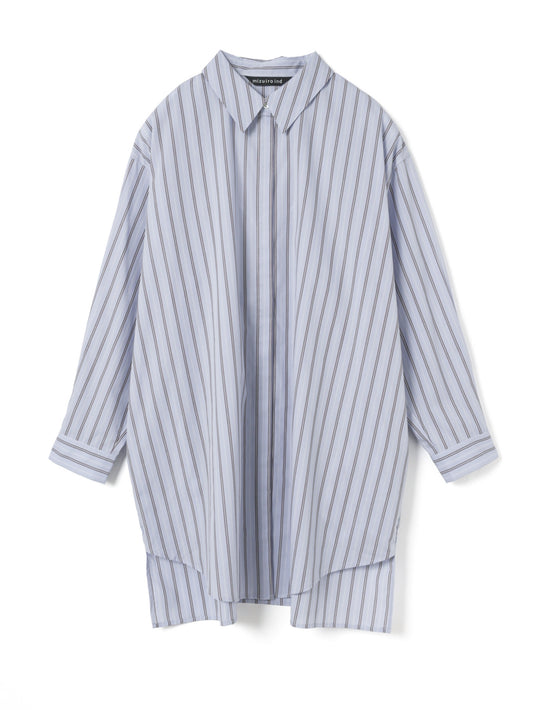 stripe box cut shirt | 3-230145