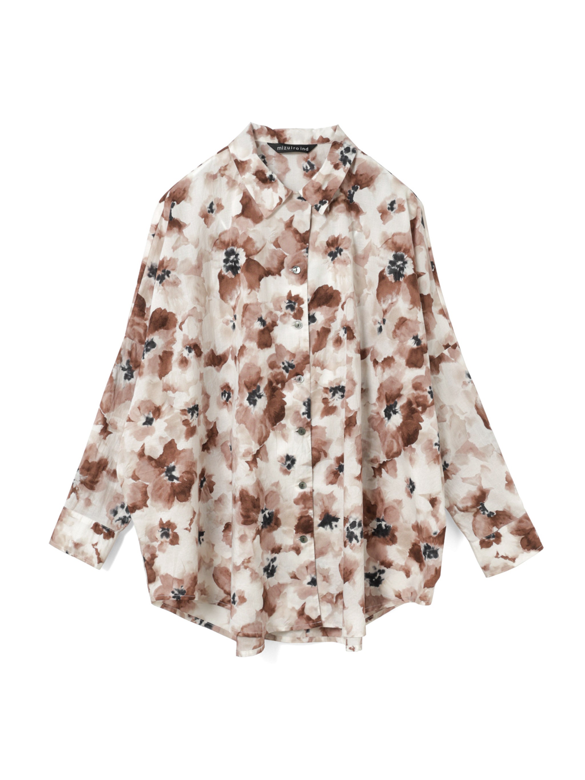 mori出品 print wide shirt | 3-230148 – mizuiro ind