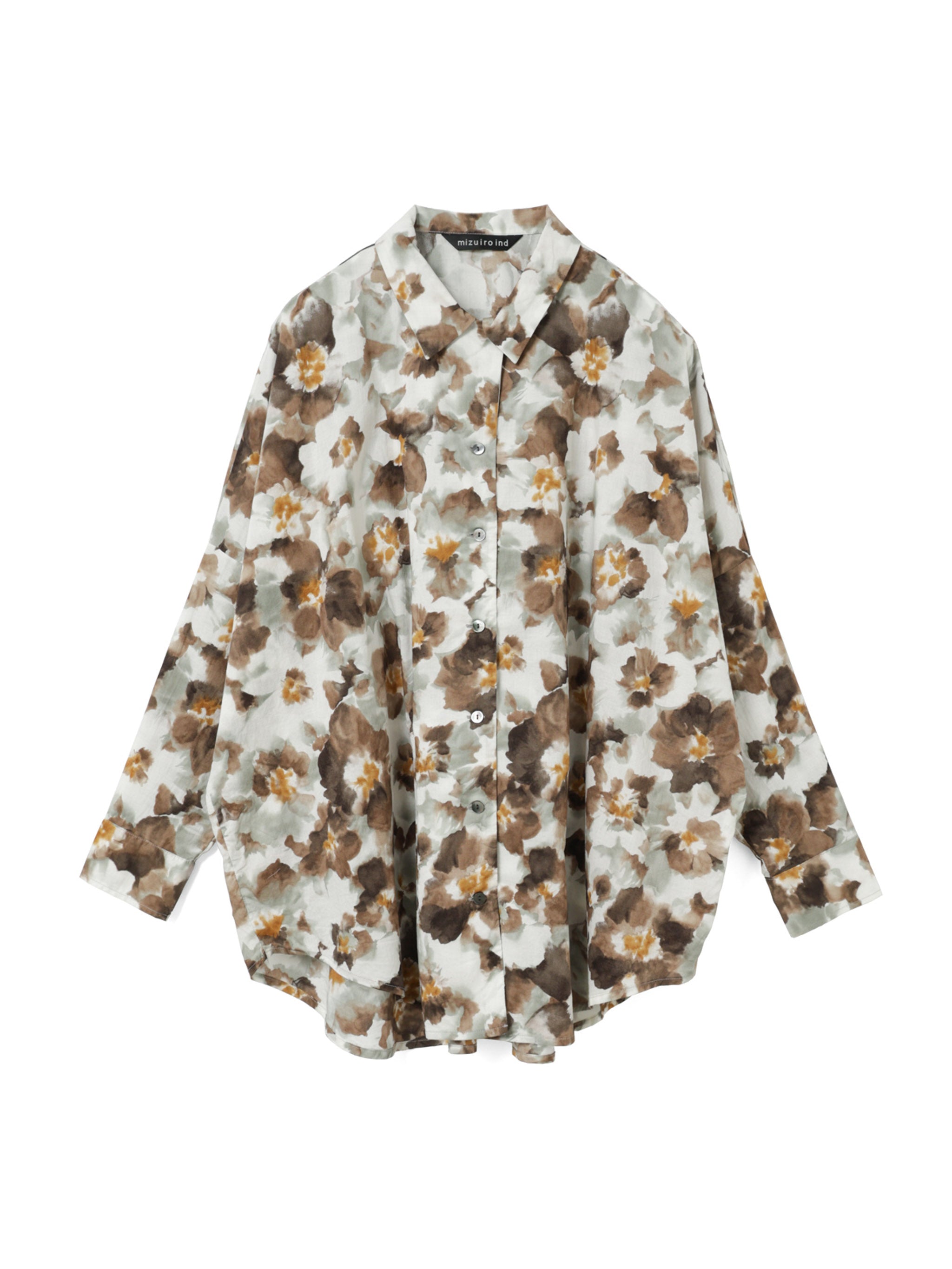print wide shirt | 3-230148 – mizuiro ind