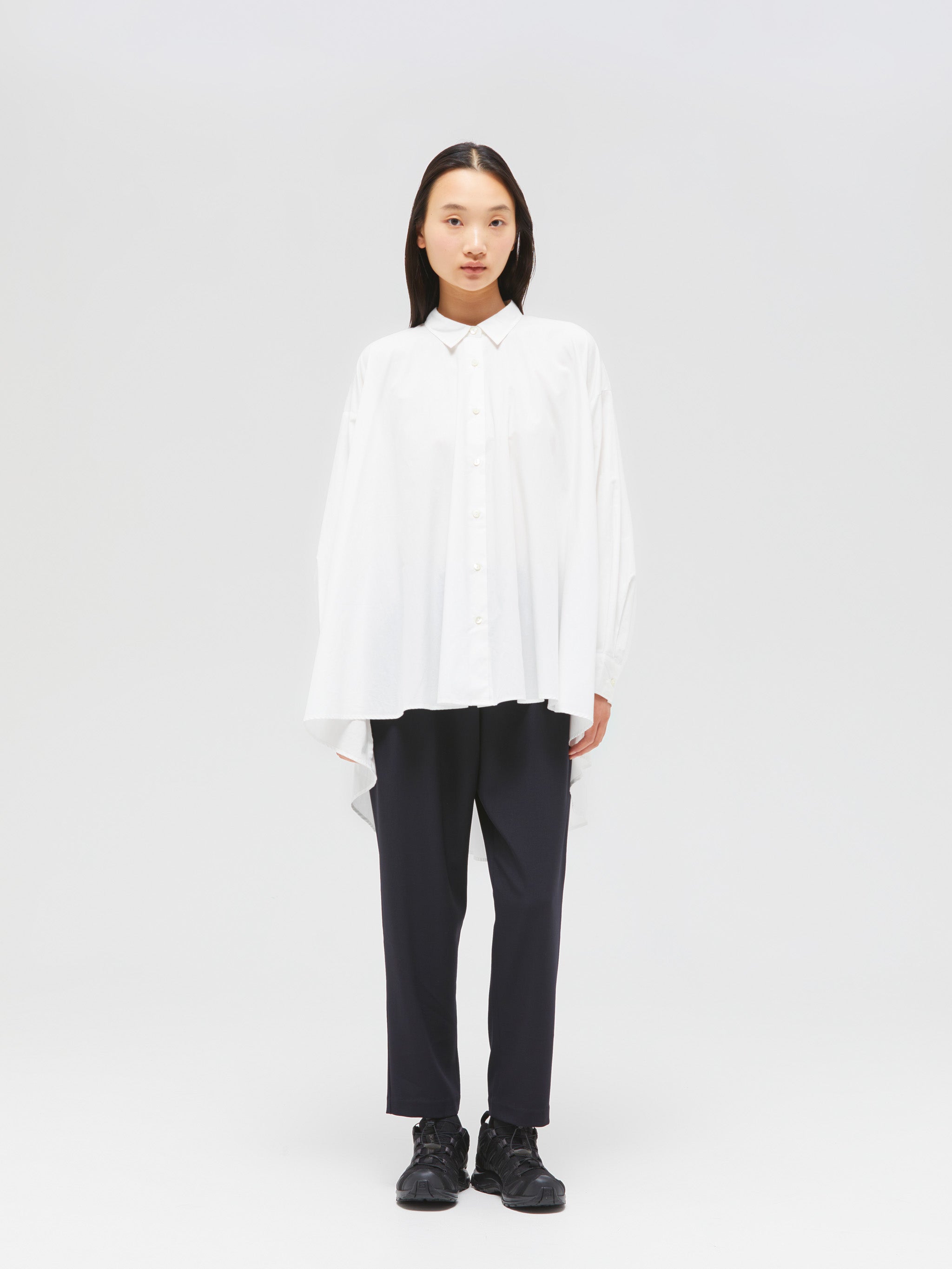 【新品未使用】mizuiro ind no collar half slv CT 新品未使用】mizuiro ind no collar half slv CT - メルカリ