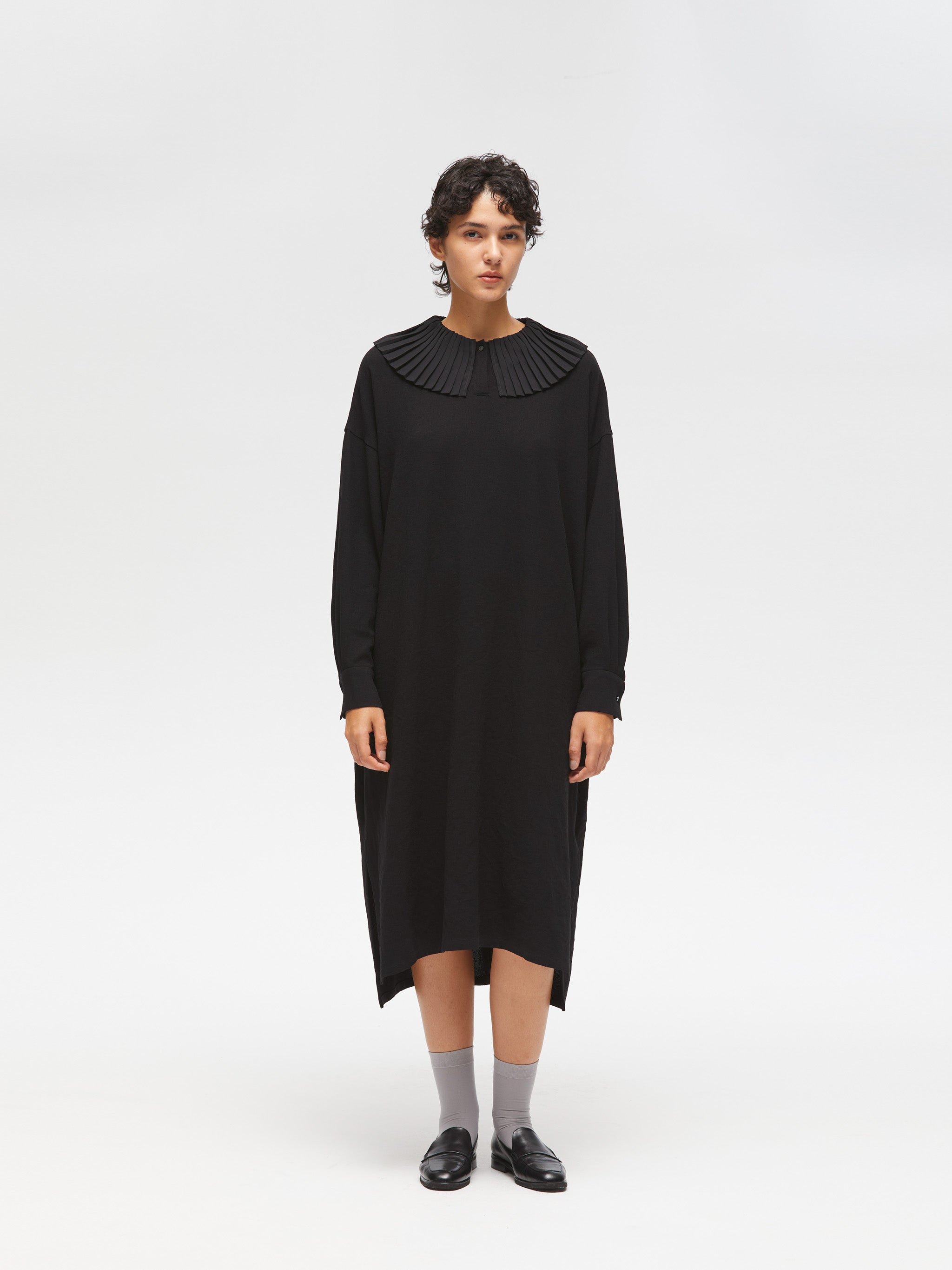 極美品✨ミズイロインド　2023　テーラードサロペット　オールインワン　ブラック 新品未使用 ミズイロインド テーラードサロペット ブラック 黒